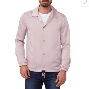 Paige Santos Satin Jacket - Dusty Sunset Large Light Pink Mens Coat